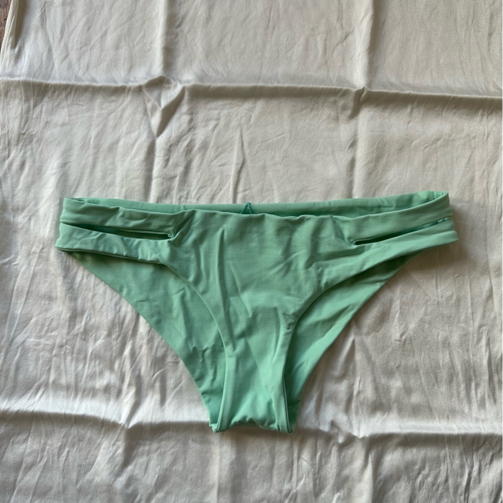 L*Space sea foam green bikini bottom, double-lined, size small